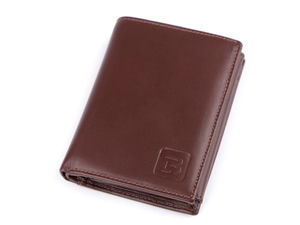 Men's Premium Genuine Leather Wallet - Matte Finish Multi-Slot Card Organizer & Coin Pocket