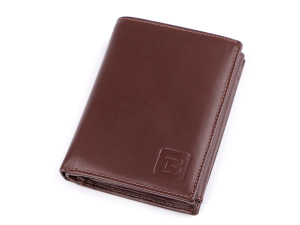 Men's Premium Genuine Leather Wallet - Matte Finish Multi-Slot Card Organizer & Coin Pocket