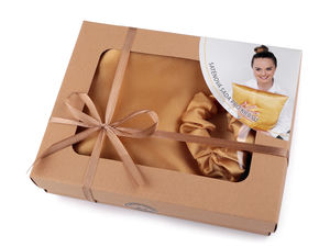 Luxury Satin Pillowcase and Hair Scrunchie Sleep Set - Premium Anti-Aging Skin & Hair Care Gift Box