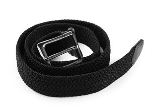Unisex Braided Elastic Belt - Premium Adjustable Stretch Mesh Strap (3.2 cm Width)