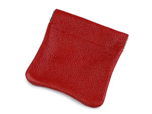 Premium Leather Mini Coin Wallet and Key Pouch, Spring-Loaded Compact Pocket Organizer for Cash, Earbuds, and Accessories (8.5 x 9 cm)