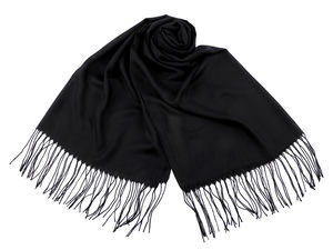 Premium Double-Sided Fringed Scarf & Shawl | Soft Solid Color Wrap (70 x 165 cm)