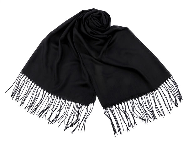 Premium Double-Sided Fringed Scarf & Shawl | Soft Solid Color Wrap (70 x 165 cm)