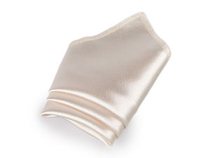 Premium Creased Satin Pocket Square - Elegant Men's Handkerchief for Weddings & Festive Events (Gift Box Included)