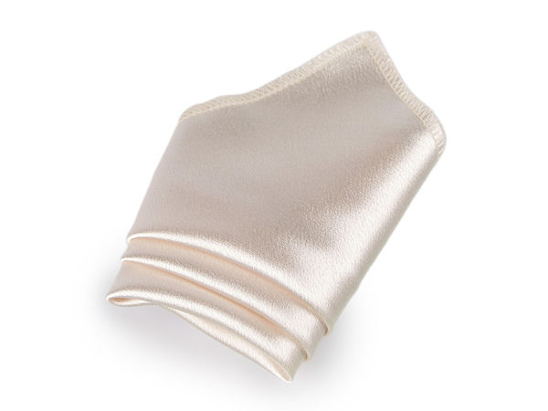 Premium Creased Satin Pocket Square - Elegant Men's Handkerchief for Weddings & Festive Events (Gift Box Included)