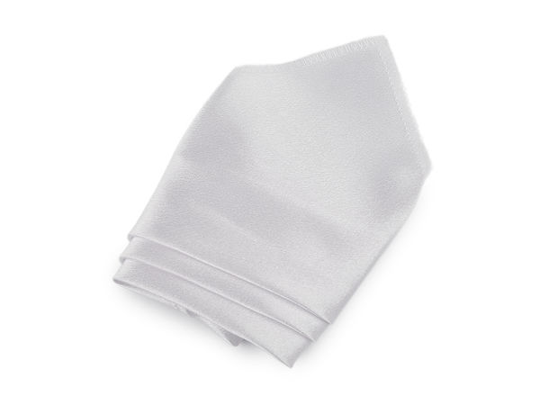 Premium Creased Satin Pocket Square - Elegant Men's Handkerchief for Weddings & Festive Events (Gift Box Included)