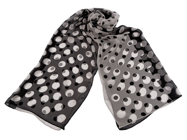 Premium Lightweight Summer Scarf and Shawl - Elegant Floral & Polka Dot Prints, 50x155 cm