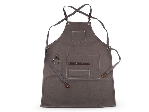 Premium Heavy-Duty Cotton Convertible 2-in-1 Professional Apron with Eco-Leather Details