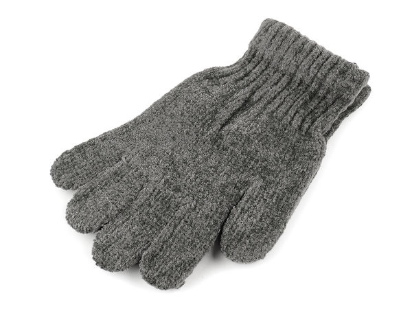 Kids' Ultra-Soft Chenille Knitted Gloves - Cozy Stretch Winter Hand Warmers with Elastic Ribbed Cuffs for Boys and Girls