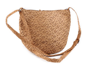 Handwoven Paper Yarn Boho Crossbody Bag - Lightweight Woven Shoulder Handbag with Adjustable Strap (23x30 cm)