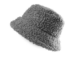 Women's Teddy Faux Suede & Artificial Fur Bucket Hat - Warm & Elegant Winter Headwear