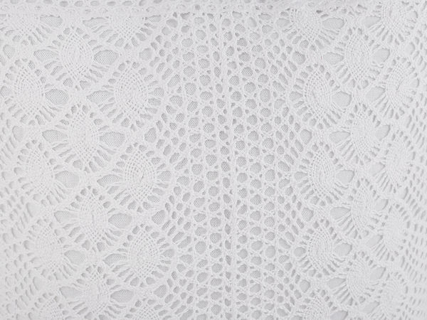 Elegant Lace Bordered Cushion Cover - Vintage Boho Decorative Pillowcase (45x45 cm)