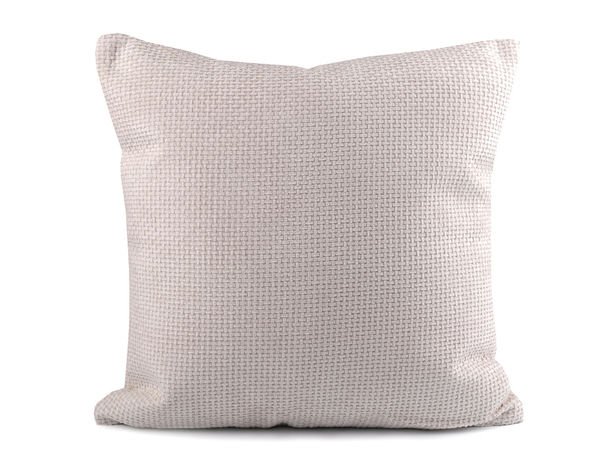 Premium Double-Sided Velvet Cushion Cover (45x45 cm) - Textured Plush Pillow Case with Hidden Zipper Closure