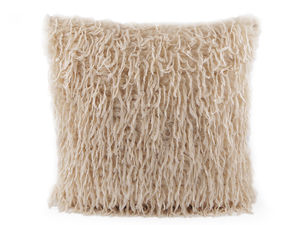 Decorative Feather Accent Cushion Cover - Soft Plush Throw Pillow Case (45x45 cm)