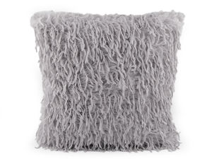 Decorative Feather Accent Cushion Cover - Soft Plush Throw Pillow Case (45x45 cm)