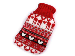 Premium Hot Water Bottle with Removable Knitted Cover - Cozy Thermal Therapy for Pain Relief & Comfort