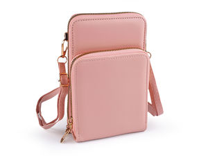 Compact Crossbody Phone Bag and Organizer Wallet with Adjustable Removable Strap