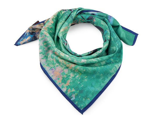 Premium Printed Satin Square Scarf (70x70 cm) - Elegant Silk-Touch Fashion Neck Scarf and Hair Accessory