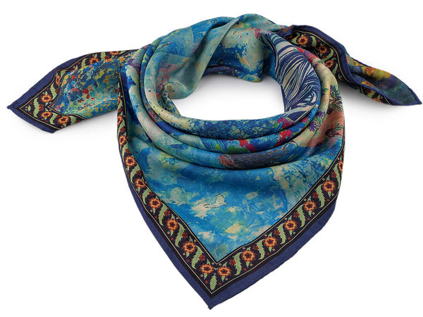 Premium Printed Satin Square Scarf (70x70 cm) - Elegant Silk-Touch Fashion Neck Scarf and Hair Accessory
