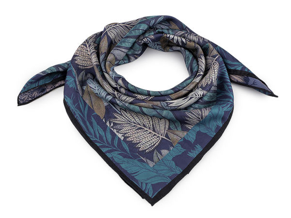 Premium Printed Satin Square Scarf (70x70 cm) - Elegant Silk-Touch Fashion Neck Scarf and Hair Accessory