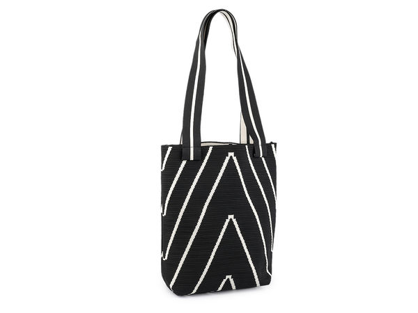 Premium Knit Textile Handbag - Spacious Everyday Shoulder Tote Bag