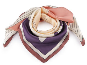 Premium Satin Square Scarf (70x70 cm) - Elegant Multi-Way Fashion Accessory