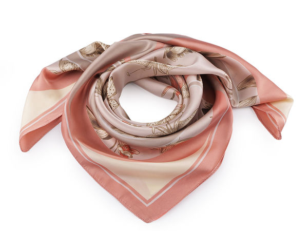Premium Satin Square Scarf (70x70 cm) - Elegant Multi-Way Fashion Accessory