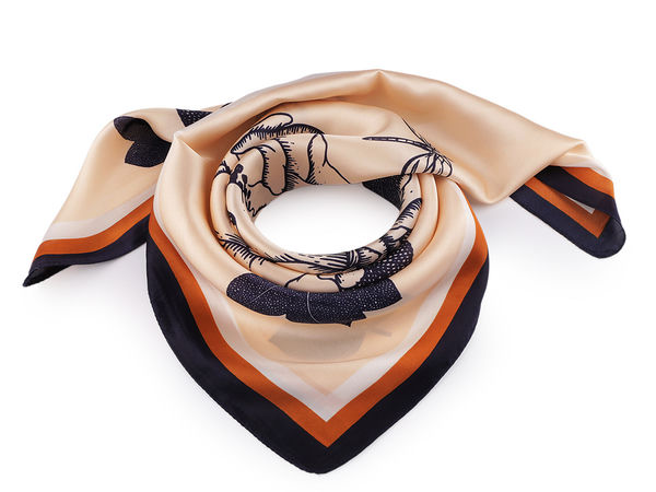 Premium Satin Square Scarf (70x70 cm) - Elegant Multi-Way Fashion Accessory