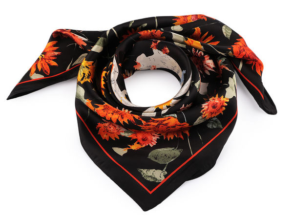 Premium Satin Square Scarf (70x70 cm) - Elegant Multi-Way Fashion Accessory