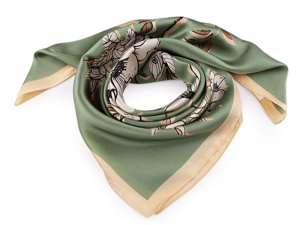 Premium Satin Square Scarf (70x70 cm) - Elegant Multi-Way Fashion Accessory