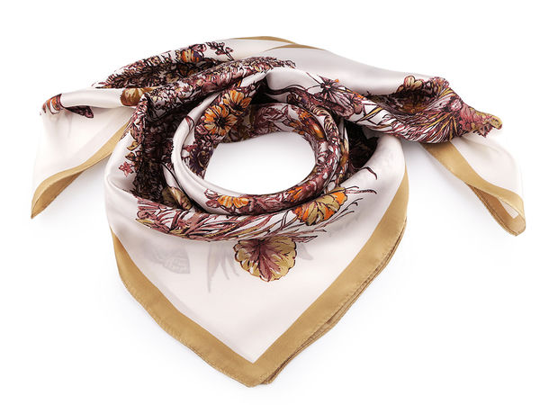 Premium Satin Square Scarf (70x70 cm) - Elegant Multi-Way Fashion Accessory