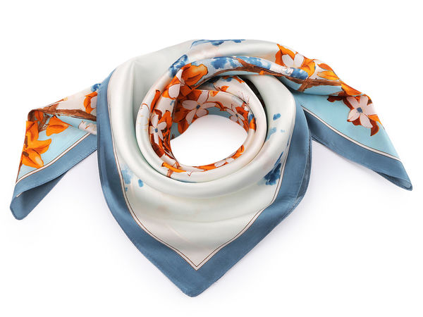 Premium Satin Square Scarf (70x70 cm) - Elegant Multi-Way Fashion Accessory