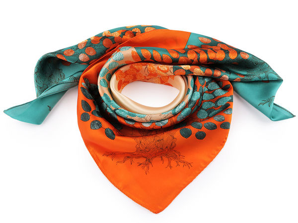 Premium Satin Square Scarf (70x70 cm) - Elegant Multi-Way Fashion Accessory
