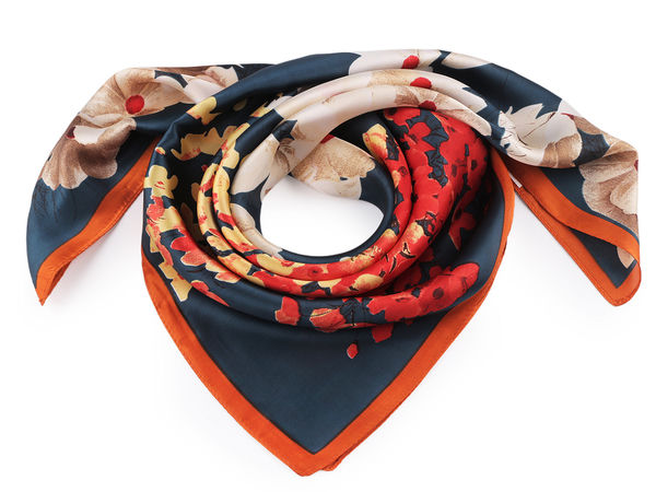 Premium Satin Square Scarf (70x70 cm) - Elegant Multi-Way Fashion Accessory