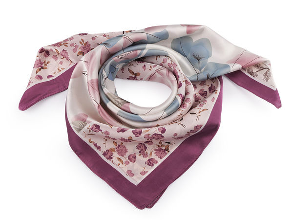 Premium Satin Square Scarf (70x70 cm) - Elegant Multi-Way Fashion Accessory