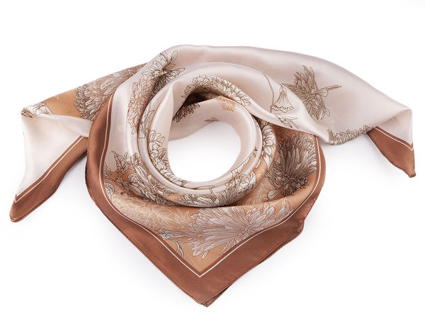 Premium Satin Square Scarf (70x70 cm) - Elegant Multi-Way Fashion Accessory