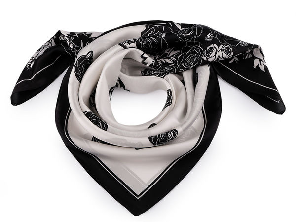 Premium Satin Square Scarf (70x70 cm) - Elegant Multi-Way Fashion Accessory