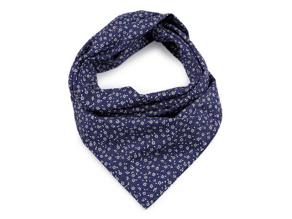 Premium Floral Print Cotton Square Scarf - 70x70 cm