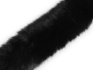 Premium Faux Fur Trim Ribbon with Sewing Strips for Hoods, Sleeves, and Crafts (9cm Width)