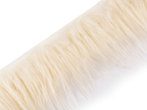 Premium Long-Pile Faux Fur Trim for Crafts, Gnomes, and Apparel Sewing - 13cm Total Width