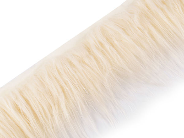 Premium Long-Pile Faux Fur Trim for Crafts, Gnomes, and Apparel Sewing - 13cm Total Width