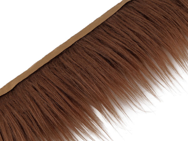 Premium Long-Pile Faux Fur Trim for Crafts, Gnomes, and Apparel Sewing - 13cm Total Width
