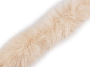 Premium Faux Fur Trim Ribbon with Sew-in Tape - 7cm Width Round Decorative Fur Fringe for Hoods, Coats, Sleeves and DIY Crafts