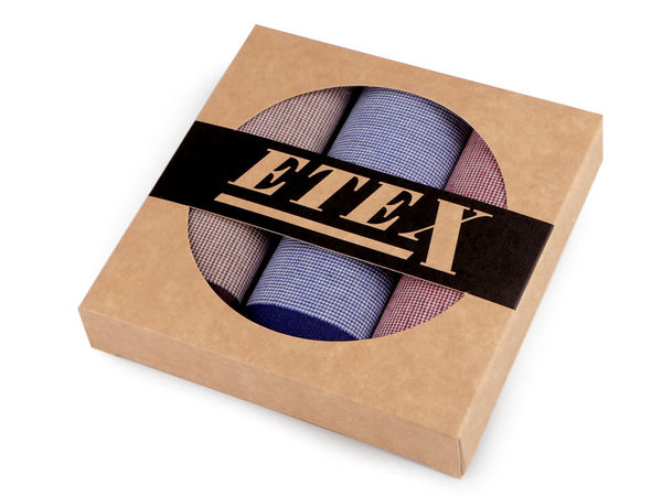 Men's Premium Handkerchief Gift Set - Assorted Designs & Colors (3-Piece Boxed Set)