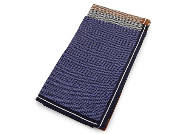 Men's Premium Combed Cotton Handkerchiefs (3-Piece Set) - Classic Soft & Durable Pocket Squares