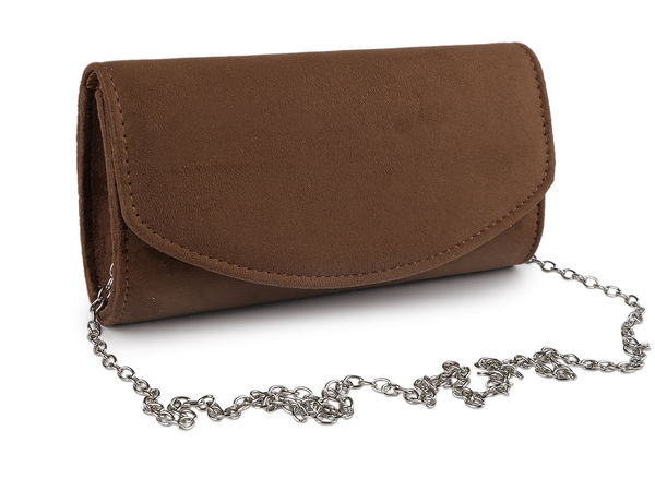 Elegant Velvet-Touch Evening Clutch Bag with Detachable Chain Strap - Premium Suede-Textured Formal Purse & Handbag