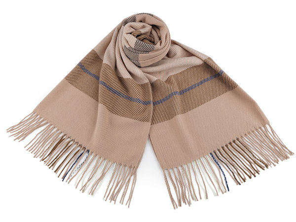 Luxury Checked Plaid Scarf and Shawl Wrap with Elegant Fringes - Ultra-Soft Winter Neck Warmer (65x175 cm)