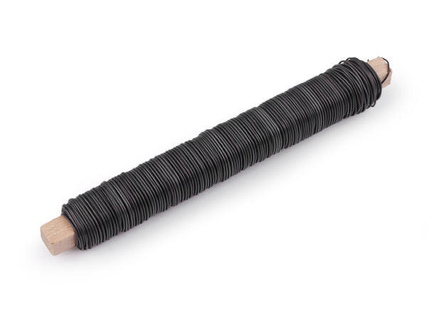 Premium Binding Wire on Wooden Spool (0.65 mm, 100g) – Flexible Craft & Floristry Wire