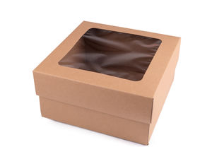 Natural Kraft Paper Gift Box with Display Window - Premium DIY Packaging for Apparel, Crafts & Favors