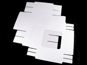 Premium Paper Gift Box with Transparent Window - Easy Assembly DIY Presentation & Storage Box